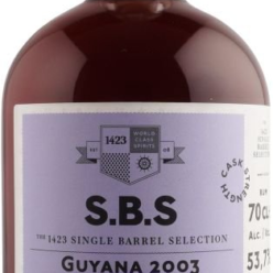 S.B.S Guyana 2003 0,7l 53,7% L.E. Nejlepší rum