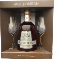 Quorhum 30y 0,7l 40% + 2x sklo GB Nejlepší rum